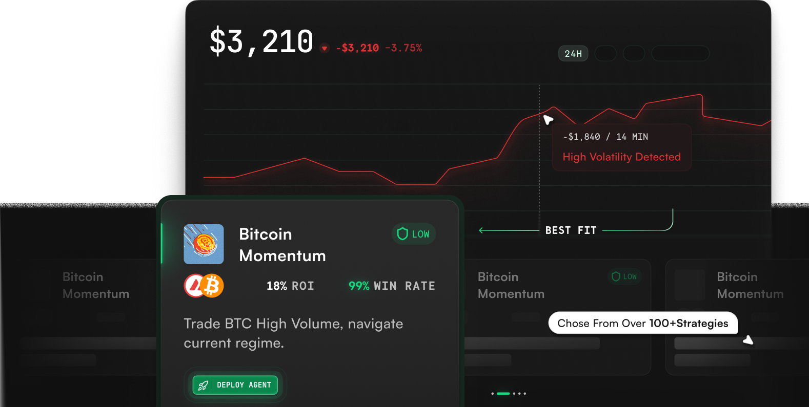 Trading strategy browser interface